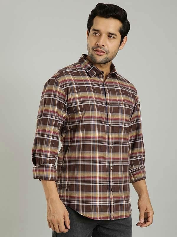 Indian Terrain Men Checkered Multicolor Shirt